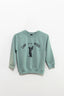 Youth Little Bear Crewneck Greenstone