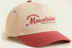 ADK Mountains Two Tone Red Hat